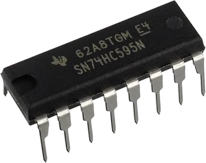 74HC595 Shift Register — Serial-to-parallel output